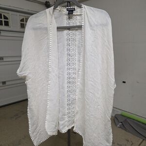 Steve Madden Ivory Crochet Lace Cover-Up